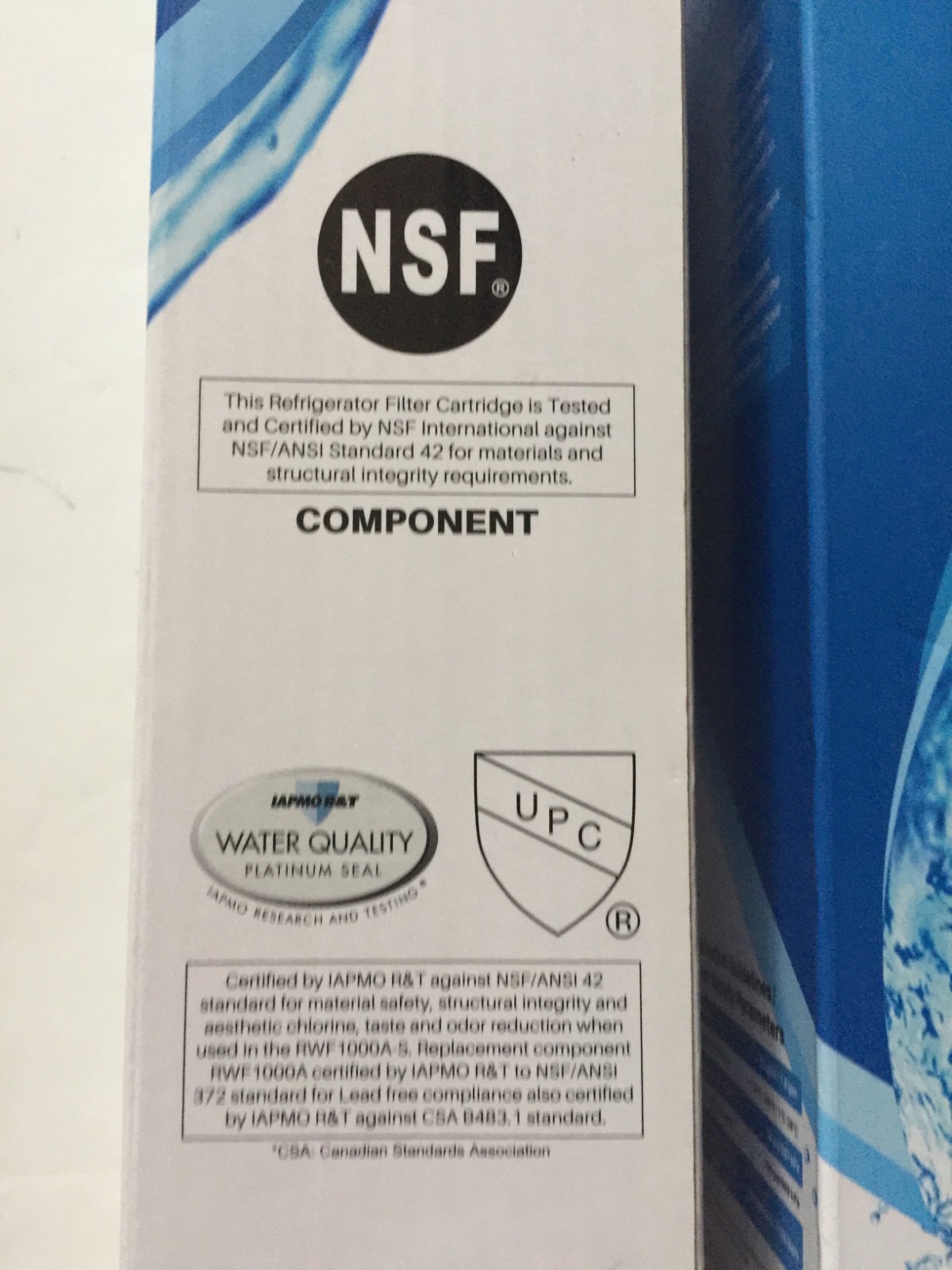 2 packs ICEPURE RWF1000A-S Refrigerator Water Filter LT600P, 469990,
