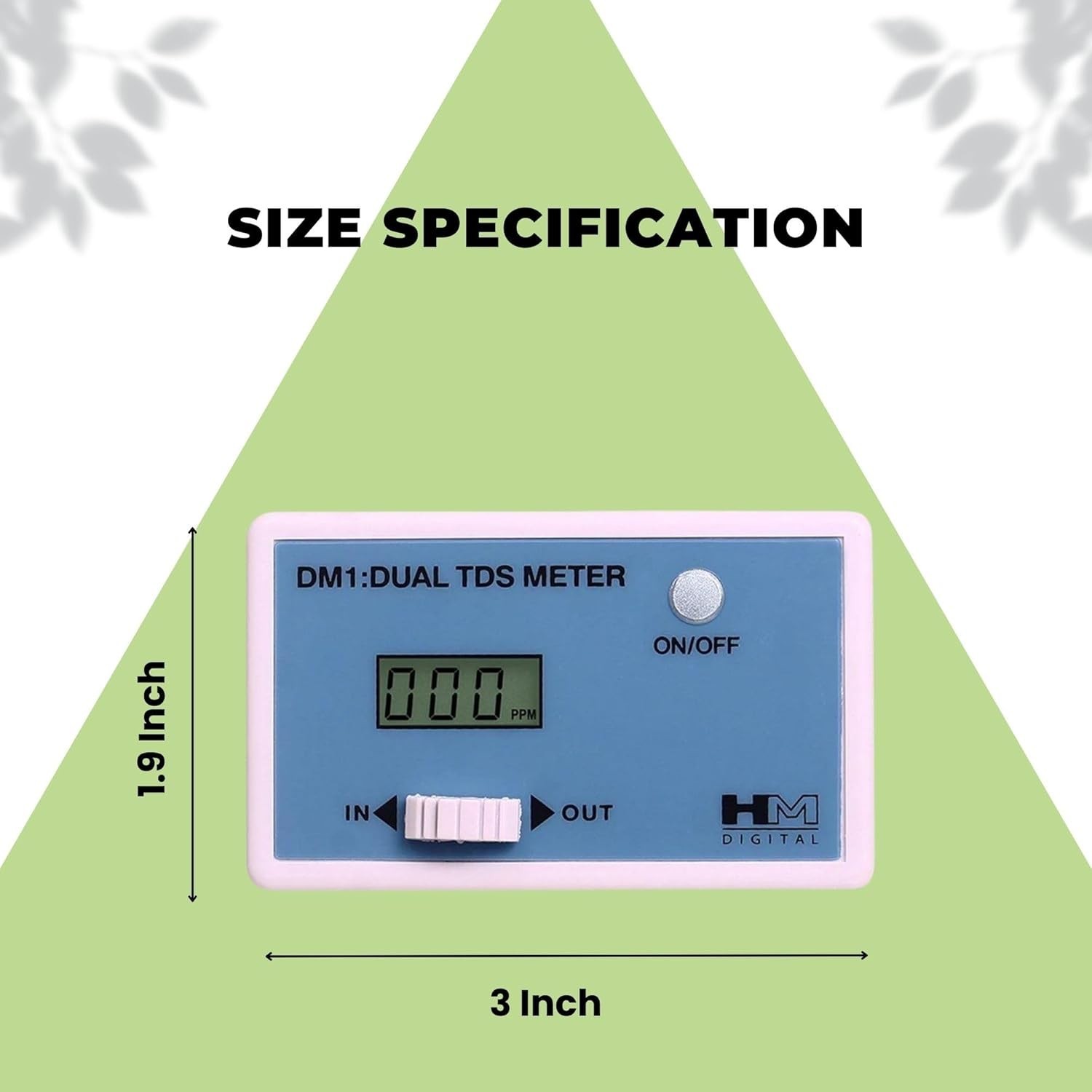 Advanced TDS Meter: In-Line Dual Monitor for Efficient Filtration – Blue & White