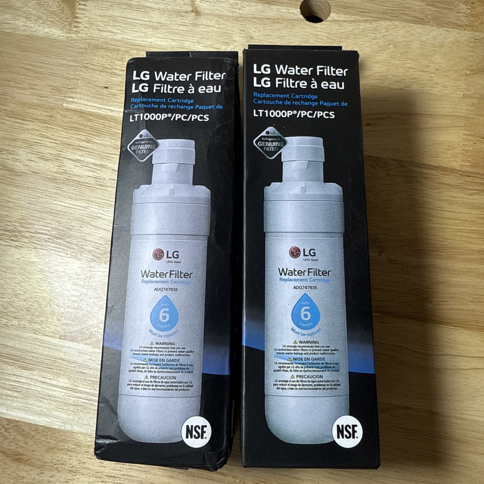 LG Water Filter Replacement Cartridge LT1000P/PC/PCS / 2 PC LOT