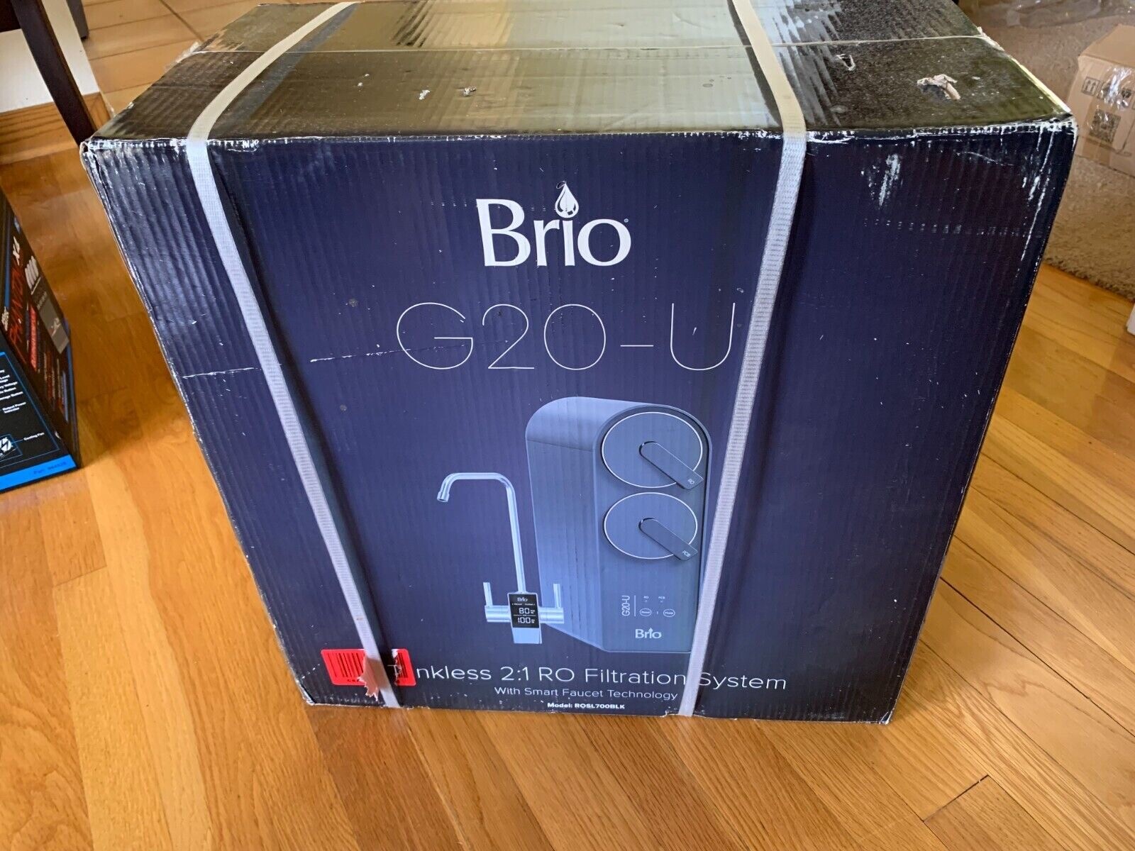 Brio G20-U Reverse Osmosis (RO) Water Filtration System, 700 GPD, Tank-Less