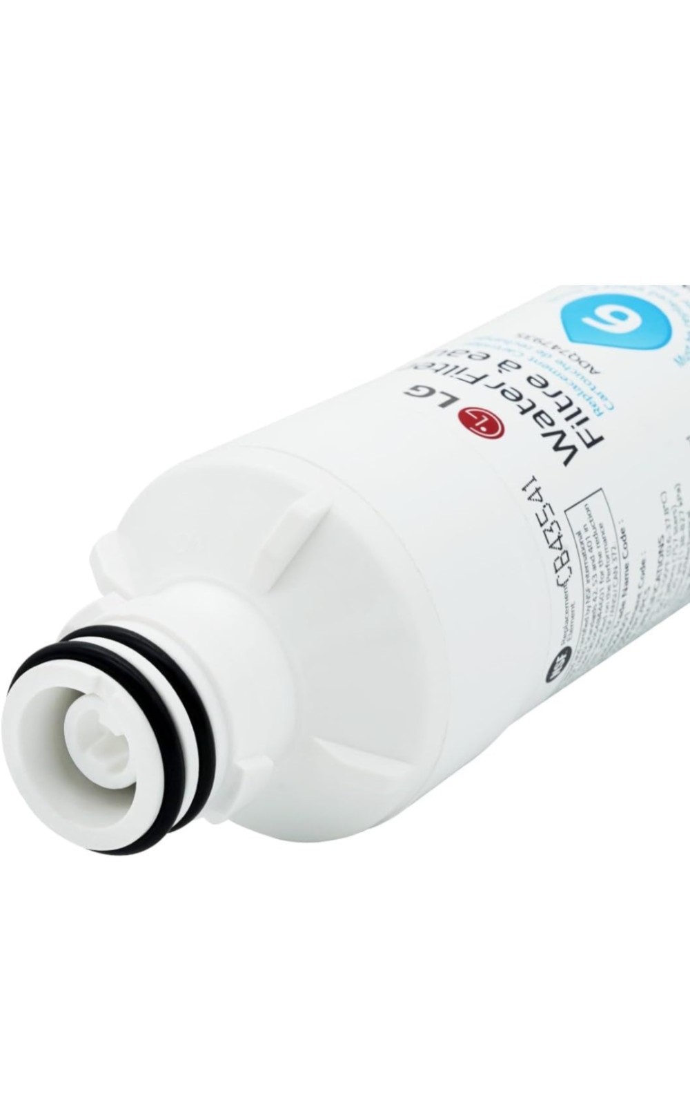LG LT1000P2 6-Month / 200 Gallon Refrigerator Replacement Water Filter, Reduces