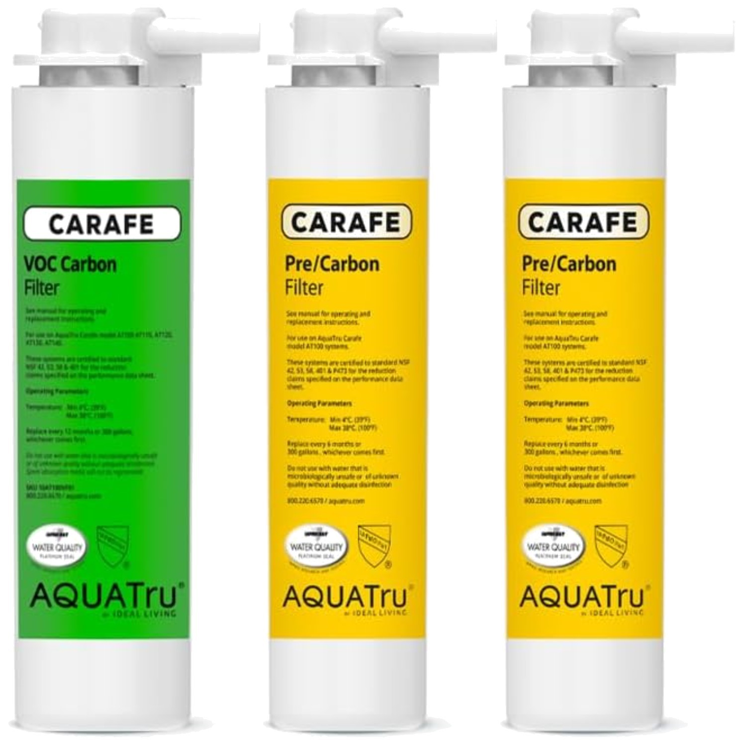 Aquatru Carafe Water Purifier Filters