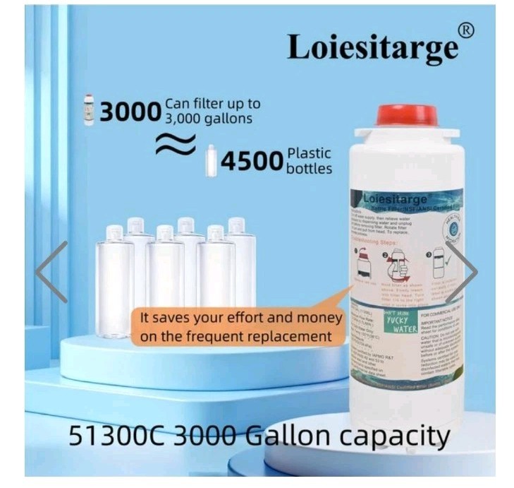 Lot Of 4 Water Filter Replacements Compatible With Elkay 51300C WaterSentry.