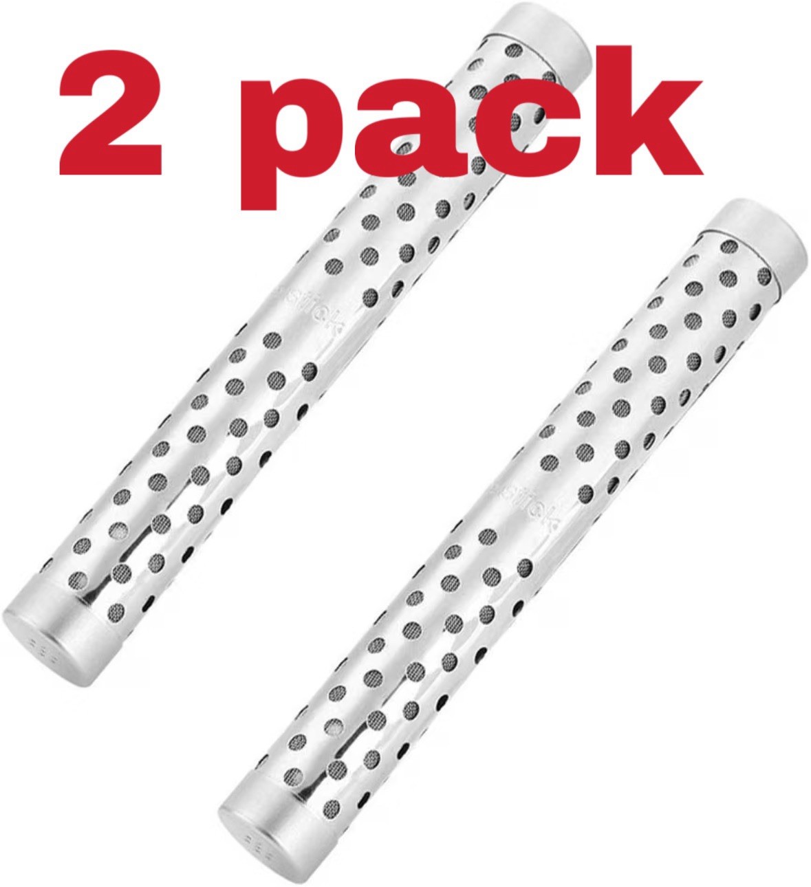 2 PCs Portable Alkaline Hydrogen Water Ionizer Stick pH Booster Stainless Steel