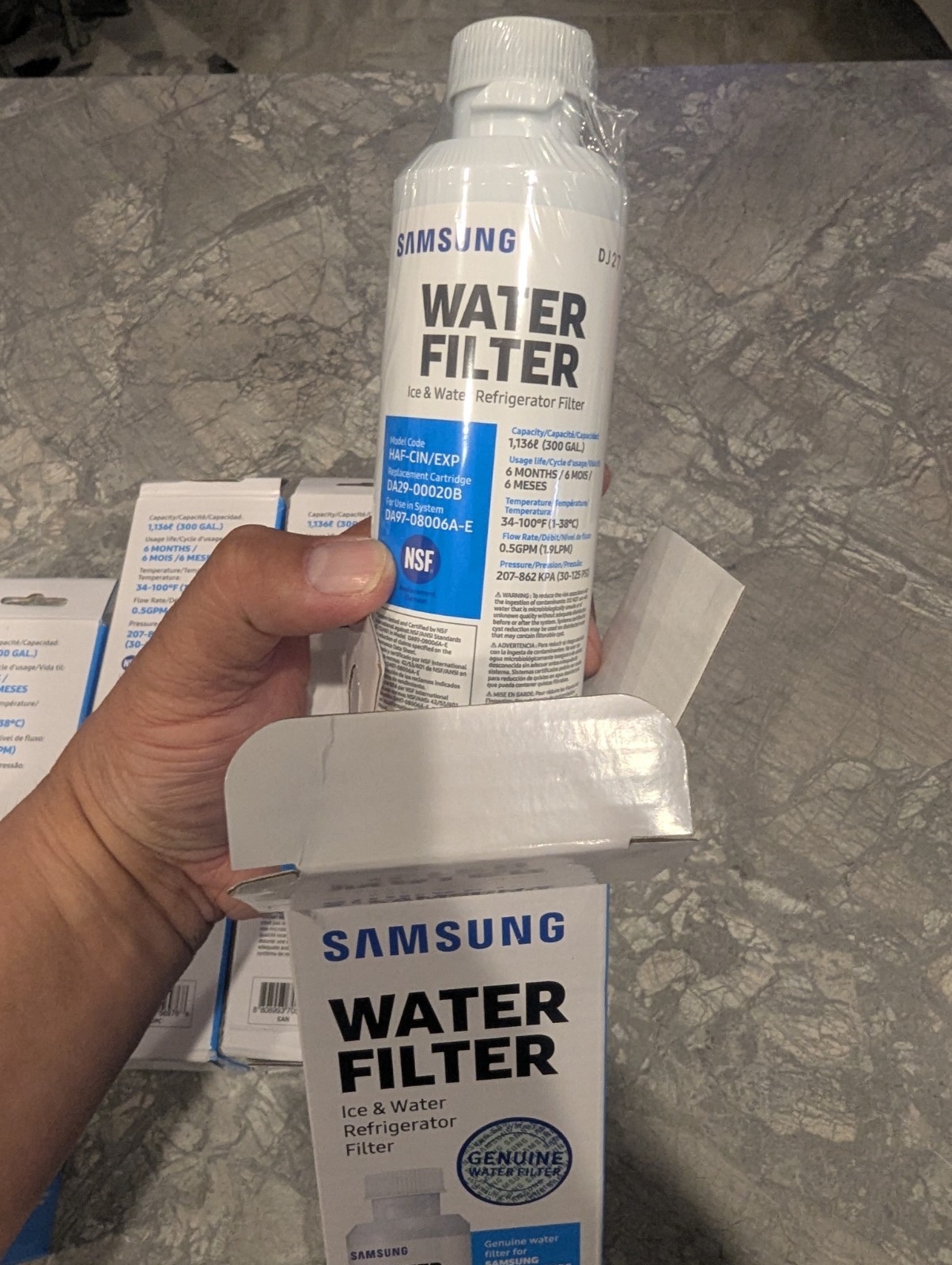 Genuine Samsung Refrigerator Water Filter HAF-CIN/EXP DA29-00020B- Lot Of 4 NEW