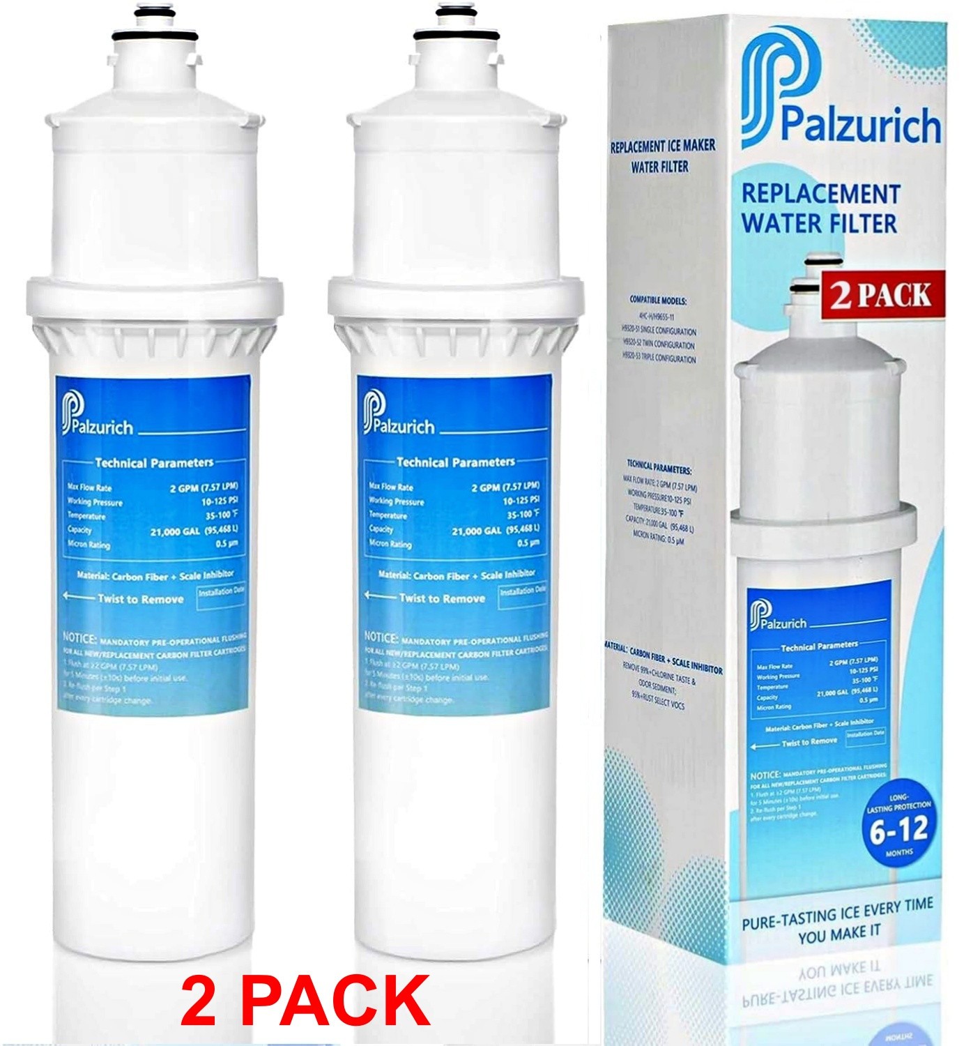 Water Filter for F.Set.SS-2.5 Max Flow Filter Cartridge 2 Pk Factory Sealed NEW!