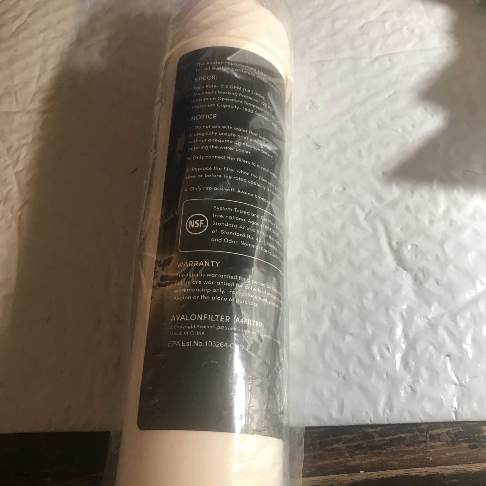 Avalon Stage 2 Carbon Block Filter