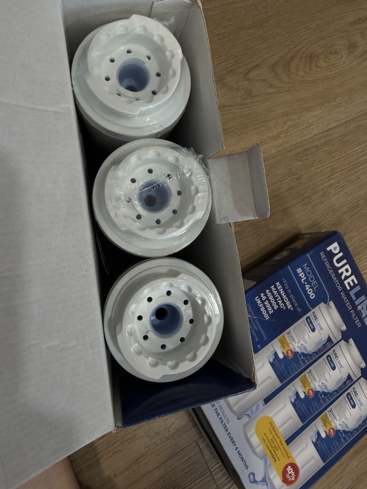 New 2 Pack PureLine Refrigerator Water Filter Model PL-400 See Description
