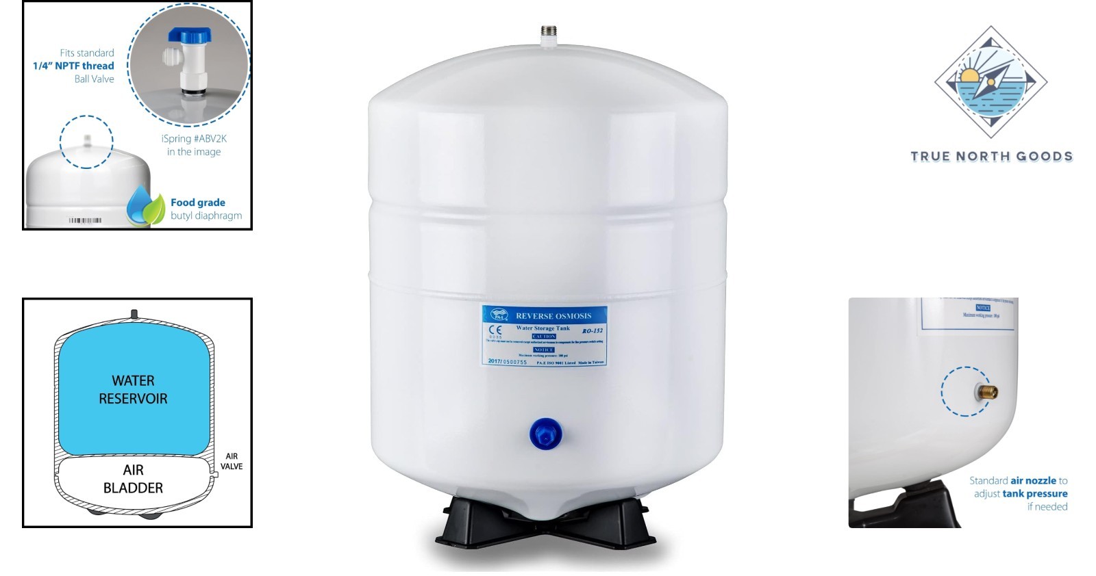 5.5 Gallon Metal Tank for Reverse Osmosis – Odorless and Tasteless Water Storage