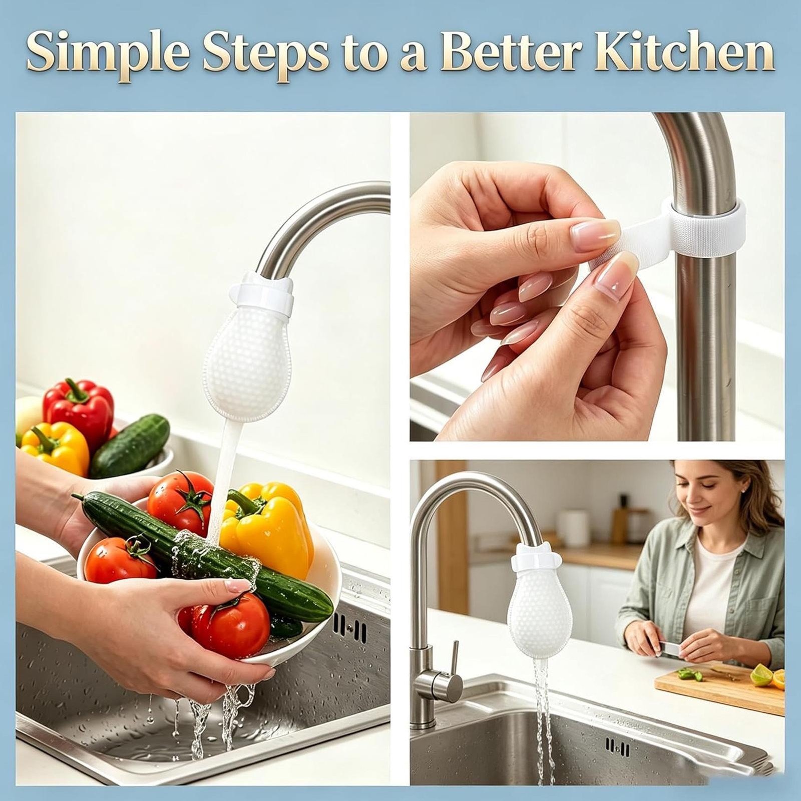 30-100x Mesh Faucet Filter Cotton Bag,Universal Anti-Splash Water Filter Kitchen