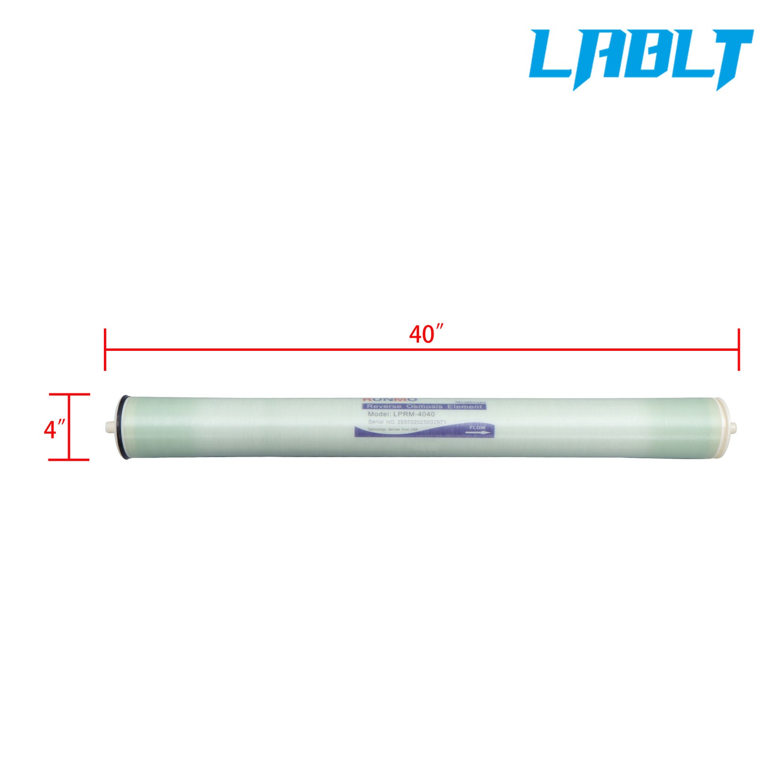 LABLT Reverse Osmosis Membrane 4inx40in 2400 GPD With AG4040FF AG4040TF BW-4040