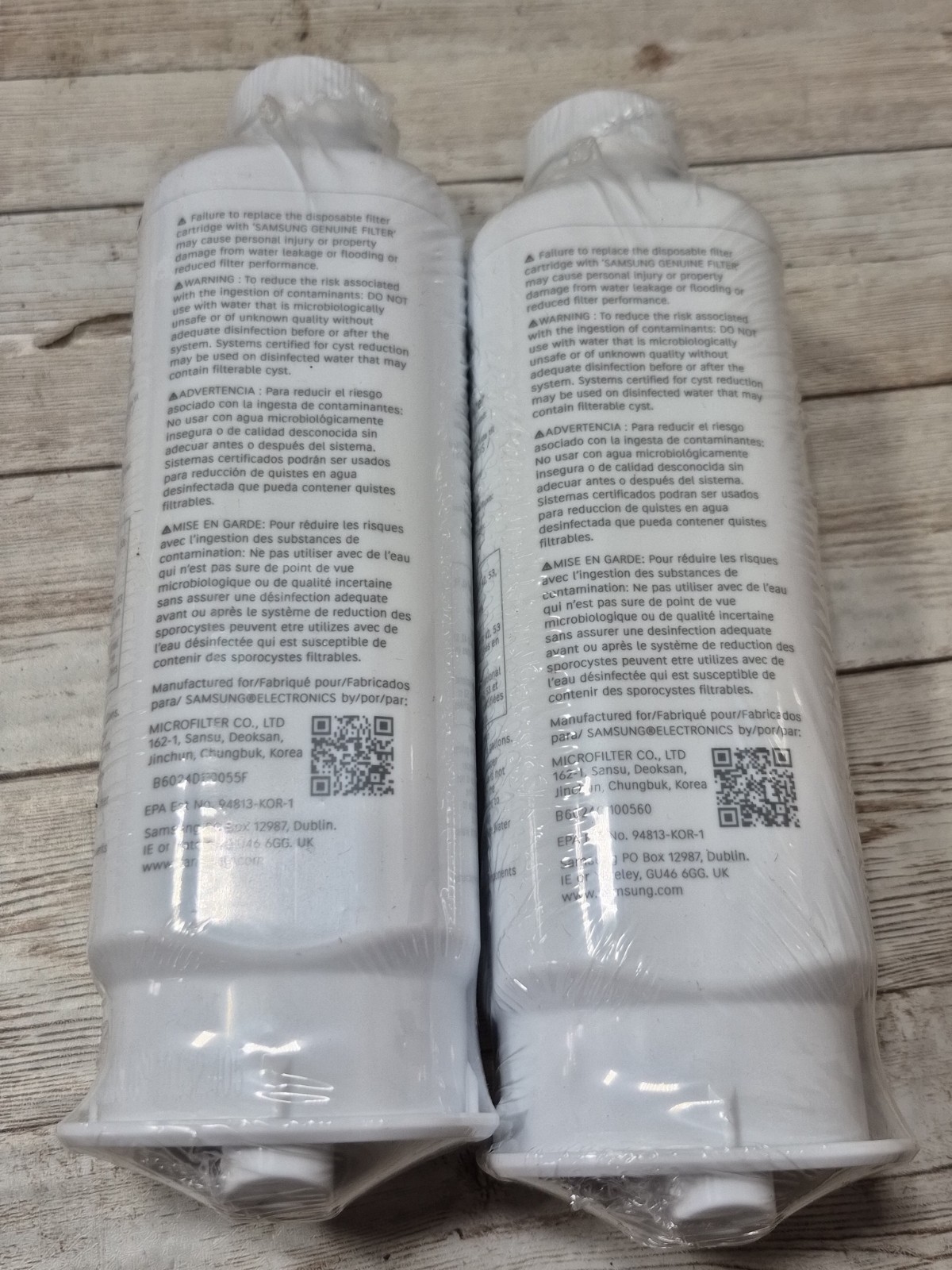 Samsung HAF-QIN/EXP Refrigerator Water Filter 2 Pack Genuine OEM