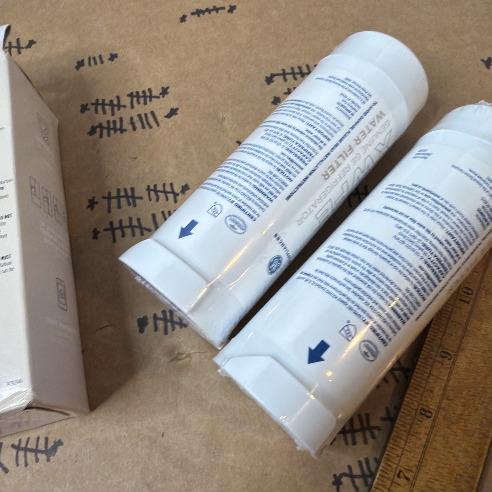 2 Genuine GE XWFE Refrigerator Water Filters New (SEALED) Authentic OEM 1 Year