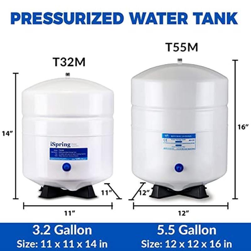 3.2 Gallon Pressurized Water Storage Tank NSF Stainless Steel Valve Included New