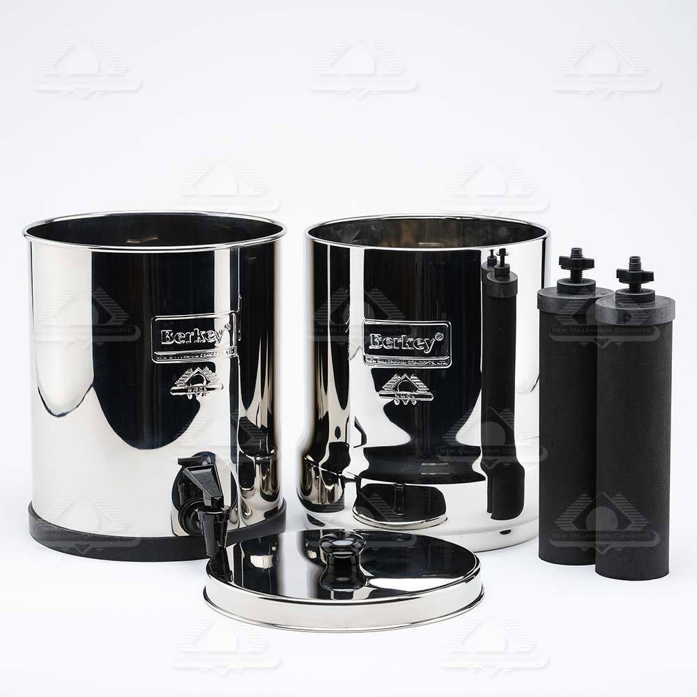 Berkey Water Filter System With 2 Black BB9-2 Filters Brand New