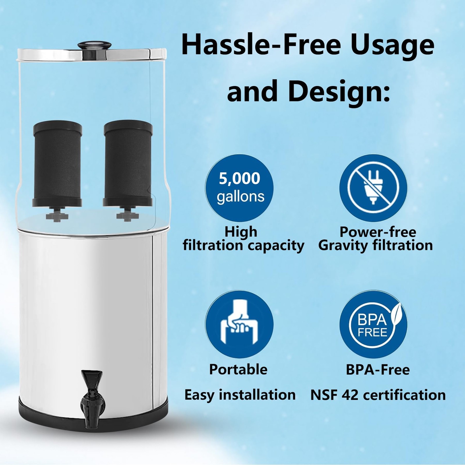 2387 Filter Replacement Compatible with Alexapure Water Filter System, for Al…