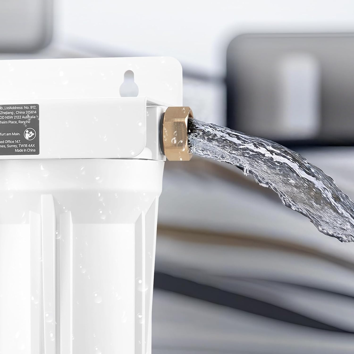 RV Water Filter, 2-Cartridge 2.5 X 10 in Water Filter System for RV, Remove Sedi