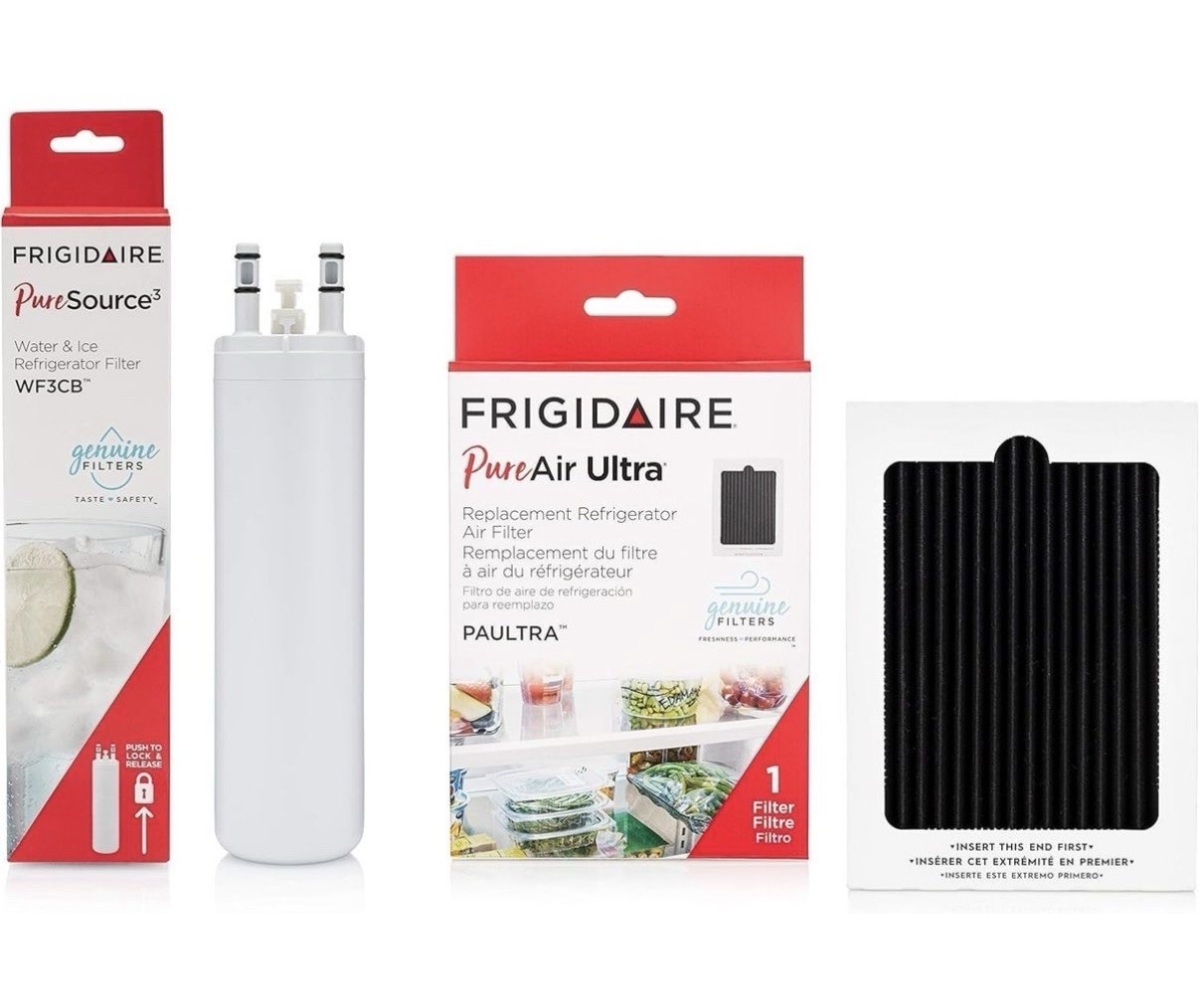 Frigidaire FRIGCOMBO3 WF3CB Water PAULTRA Air Filter Combo Pack, 2 Piece Set