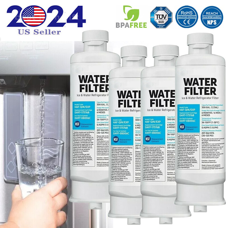 1/2/3/4 PACK for Samsung DA97-17376B HAF-QIN/EXP Refrigerator Water Filter NEW