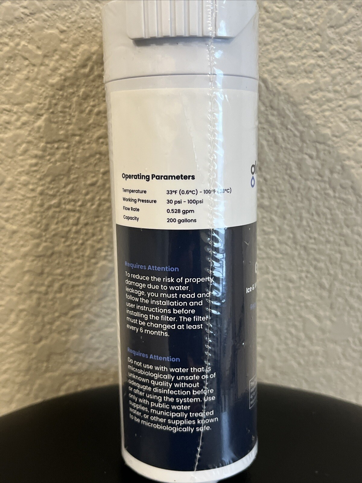 Glacier Fresh Ice & Water Filter GF-XWF 200 Gallons NEW—FREE SHIPPING