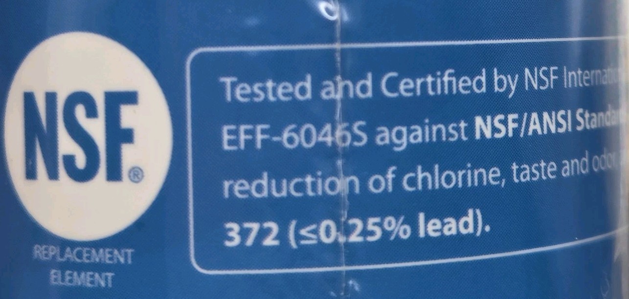 Waterdrop Model WD-F46 Refrigerator Water Filter Replacement New Sealed Lot Of 2