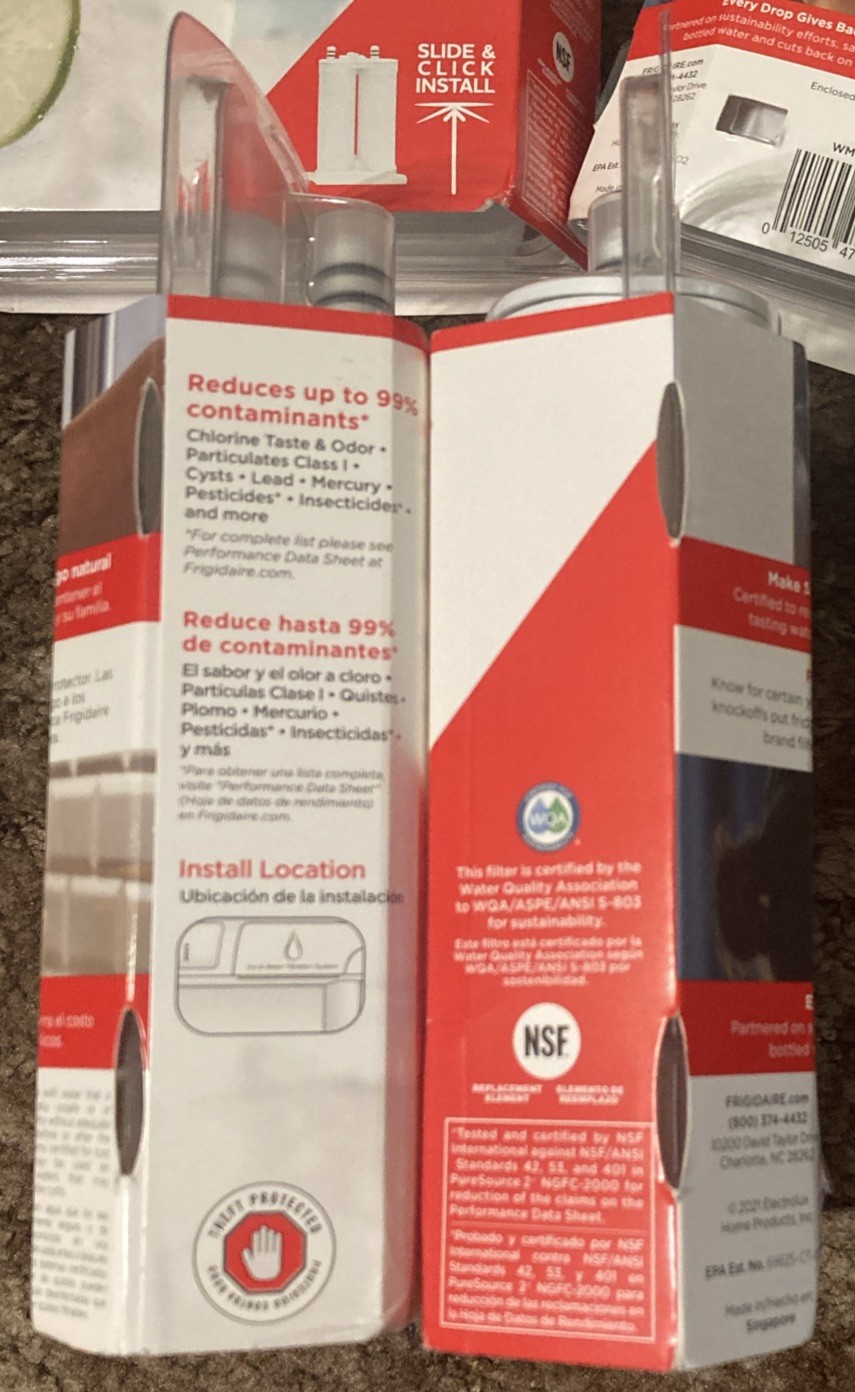 4 Pack – New Frigidaire PureSource2 Water Filter Model WF2CB
