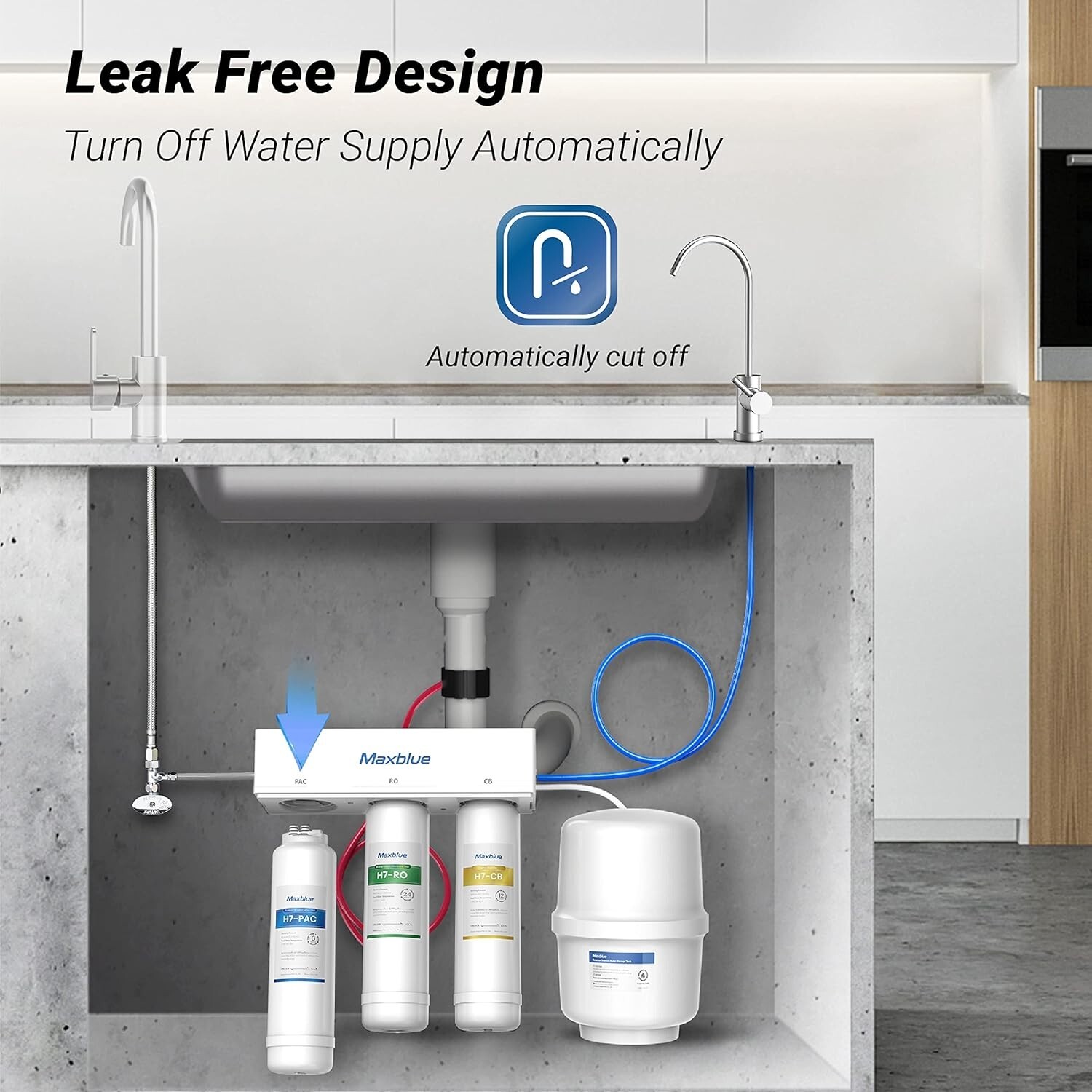 Maxblue MB-H7-PAC Filter,Replacement for MB-H7 Reverse Osmosis System