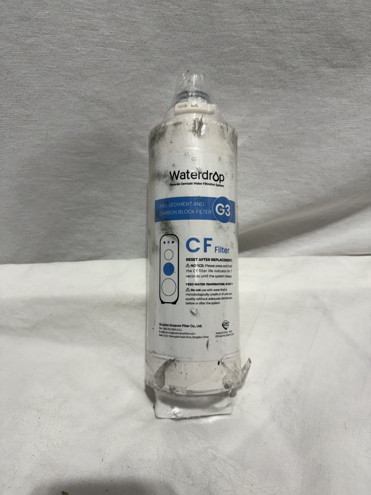 Waterdrop WD-G3-CF Reverse Osmosis Filter Replacement, Sealed (FO-4)