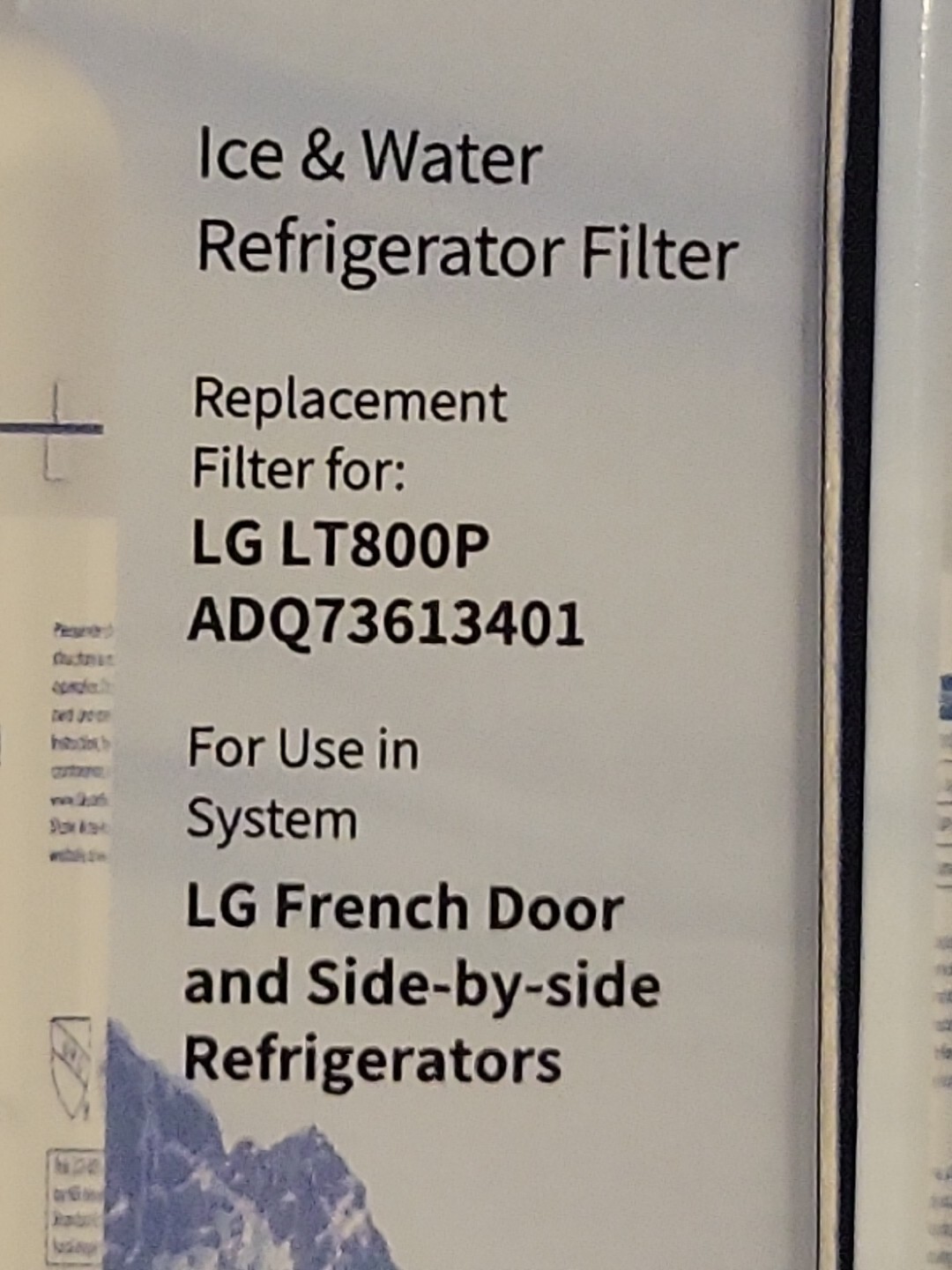 3 Glacier Fresh Water Filter GF-800P Fits LG LT800P LG French Door, Side-by-Side