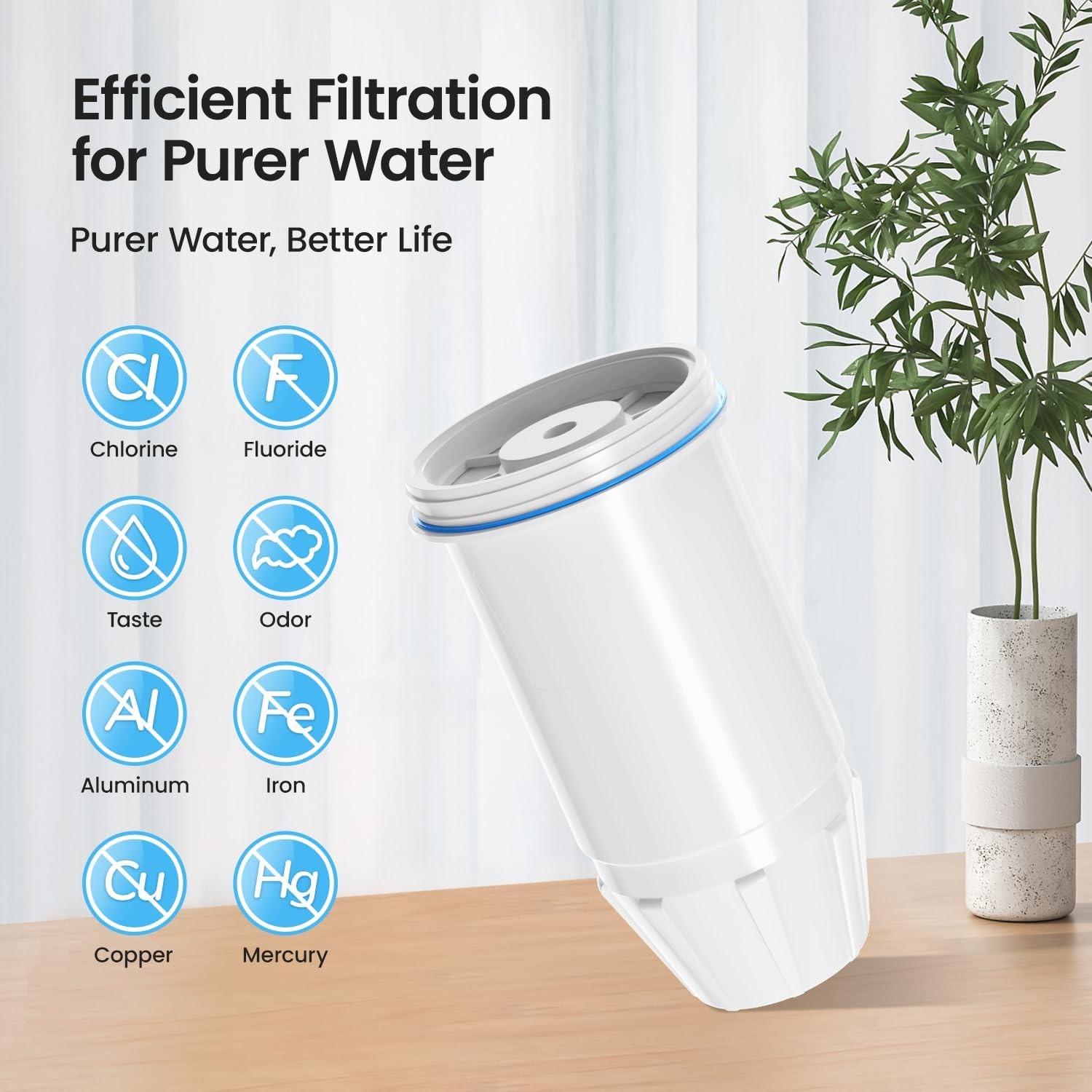 4pk For ZeroWater Replacement Water Filters 5 Stage Advanced Filtration Sealed
