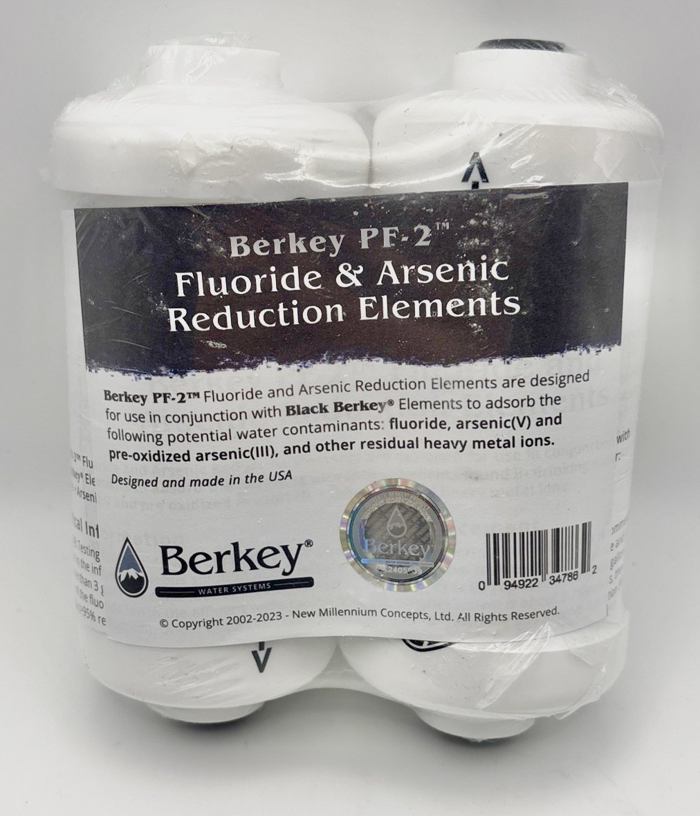 Berkey PF-2 Fluoride & Arsenic Reduction Water Filters for Berkey Systems –New