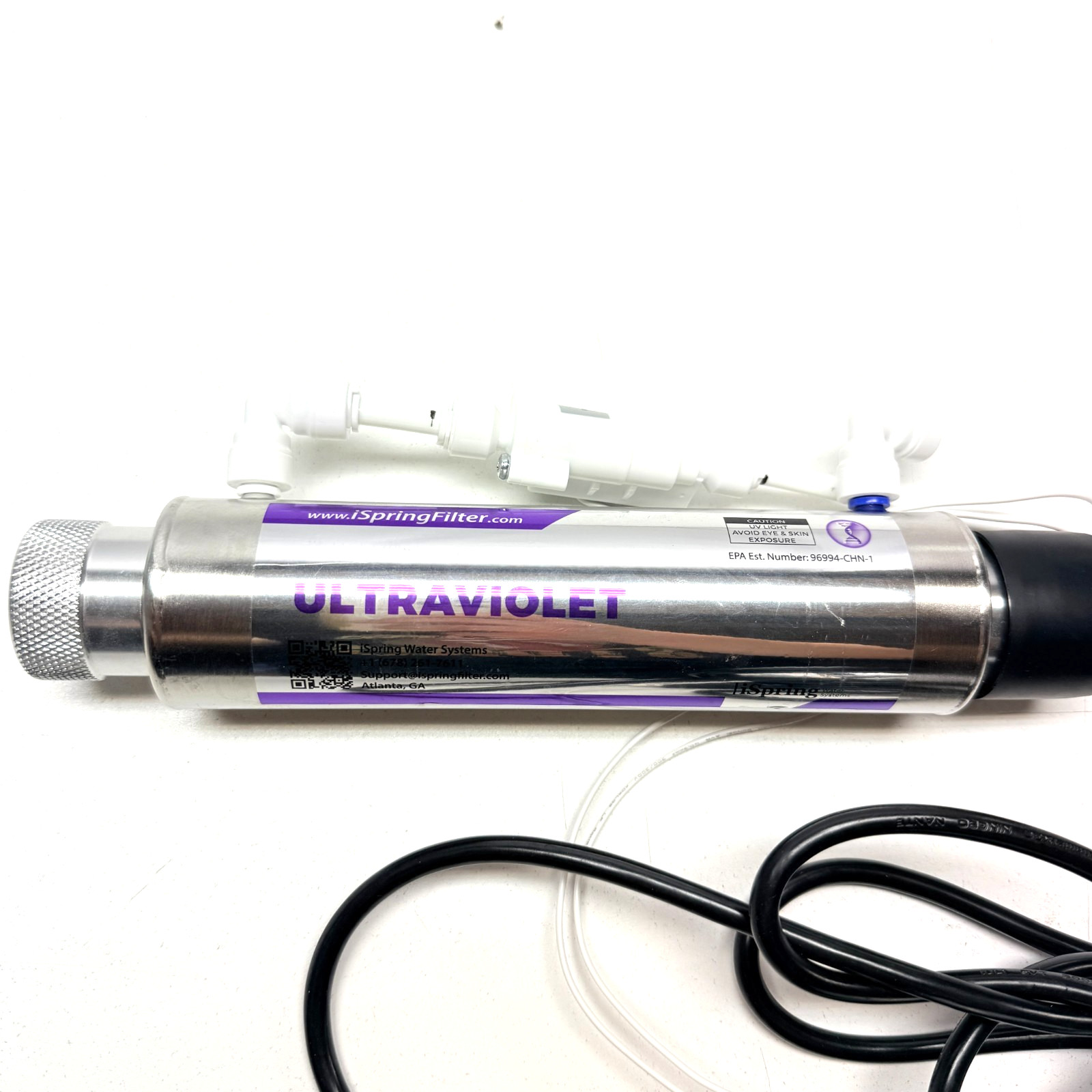 iSpring UVF11A UV Ultraviolet Light Water Filter with Smart Flow Control Switch