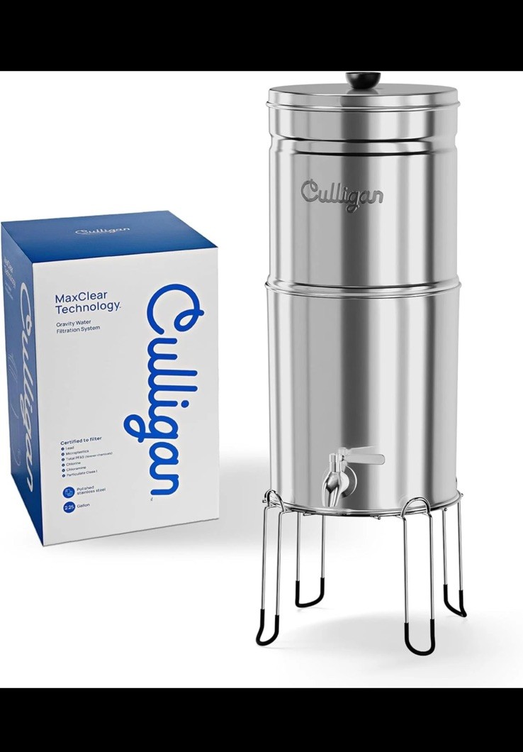 Culligan with MaxClear Technology 2.25 Gallon Gravity Water Filter System
