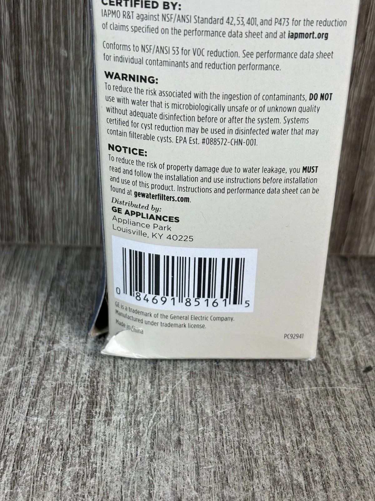 Genuine GE XWFE Refrigerator Water Filter New Sealed Fast Free Ship