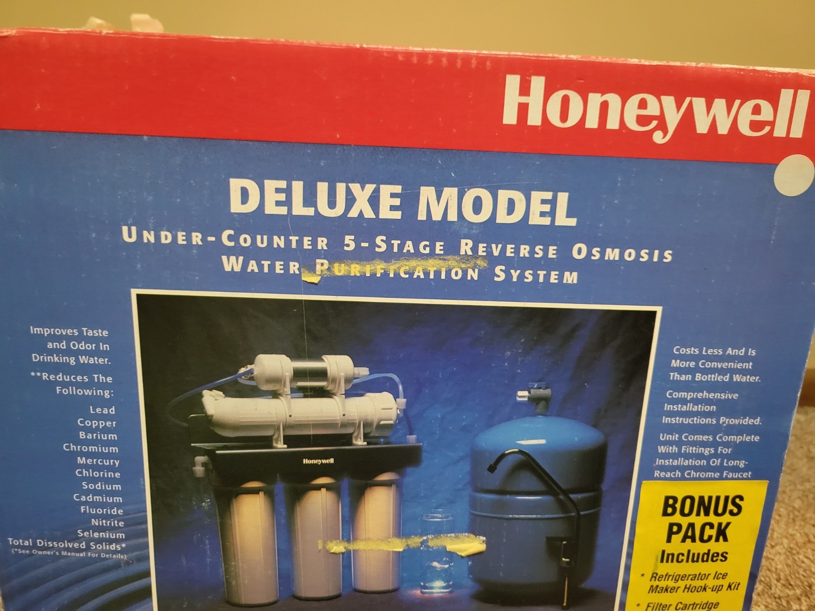 Honeywell 5 Stage Kitchen Home Drinking Reverse Osmosis System RO