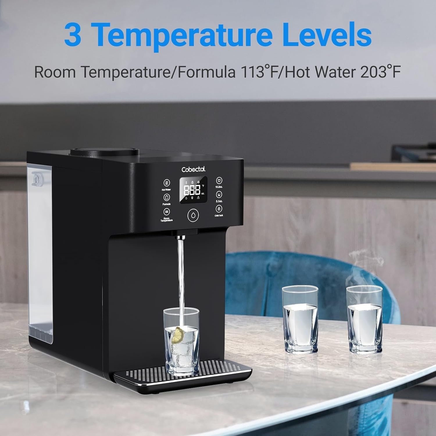 Countertop Reverse Osmosis Water Filter System, 8 Stage RO Water Purifier, 4:…