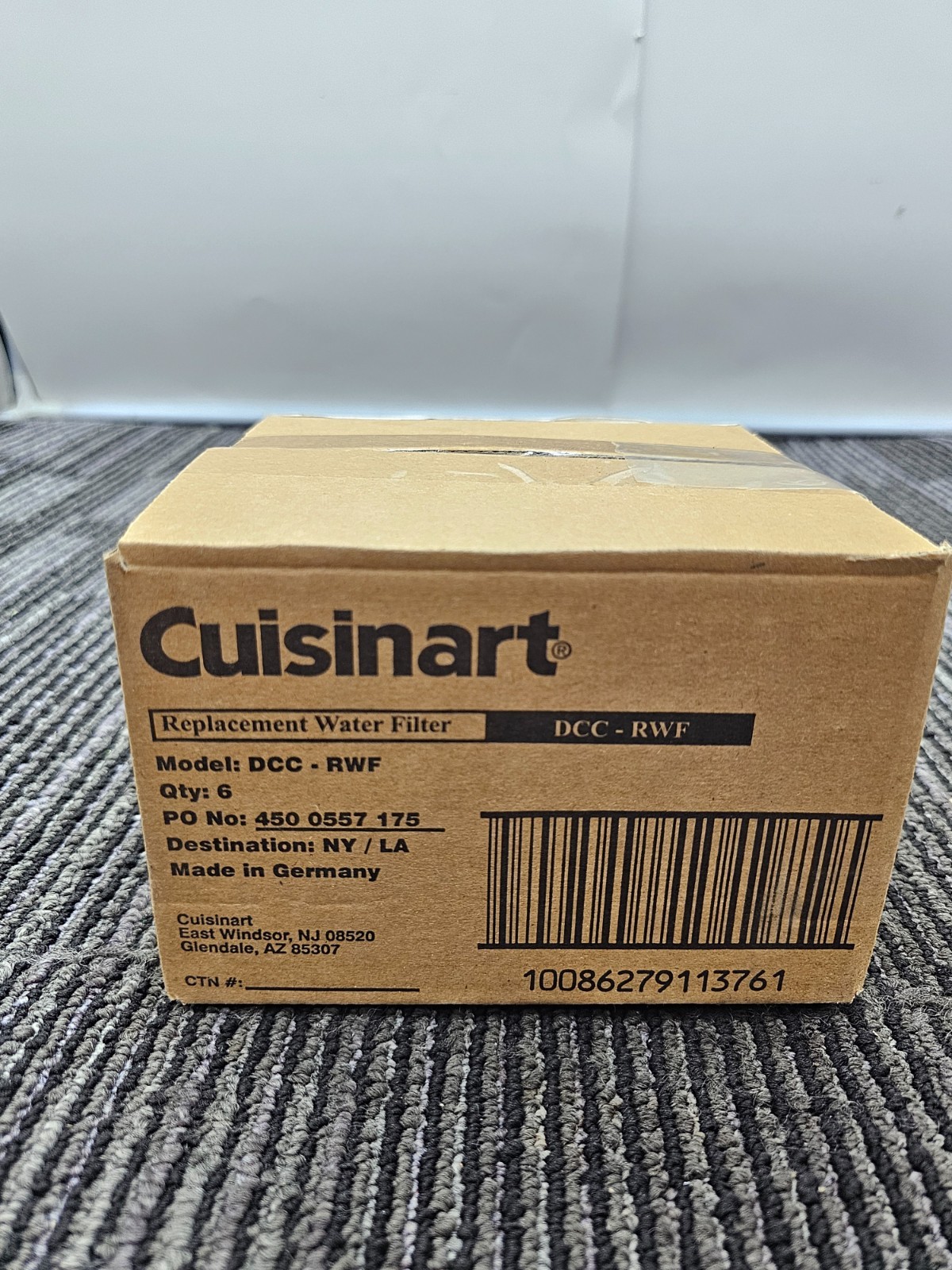 (QTY 12) Cuisinart DCC-RWF Replacement Charcoal Water Filter White
