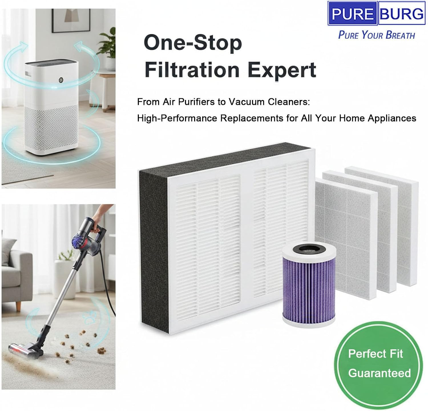 6-Pack MAC-2310FT-E Replacement Filter Compatible with Mitsubishi Electric MSY-G