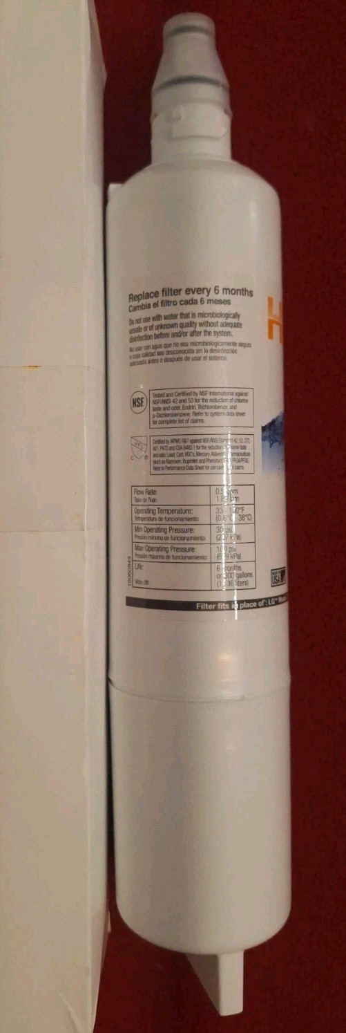 HDX FML-2 Water Filter New, replaces LG LT600P (5231JA2006A)