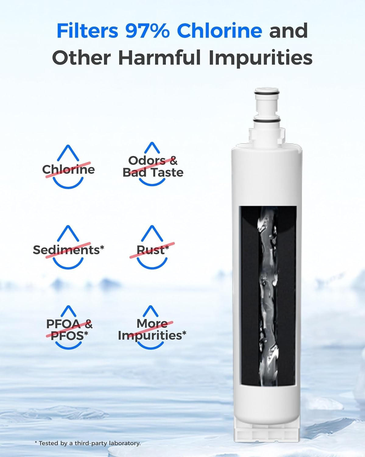 Waterdrop 4396508 Water Filter, Replacement for nlc240v , Kenmore 46-9010 (4)