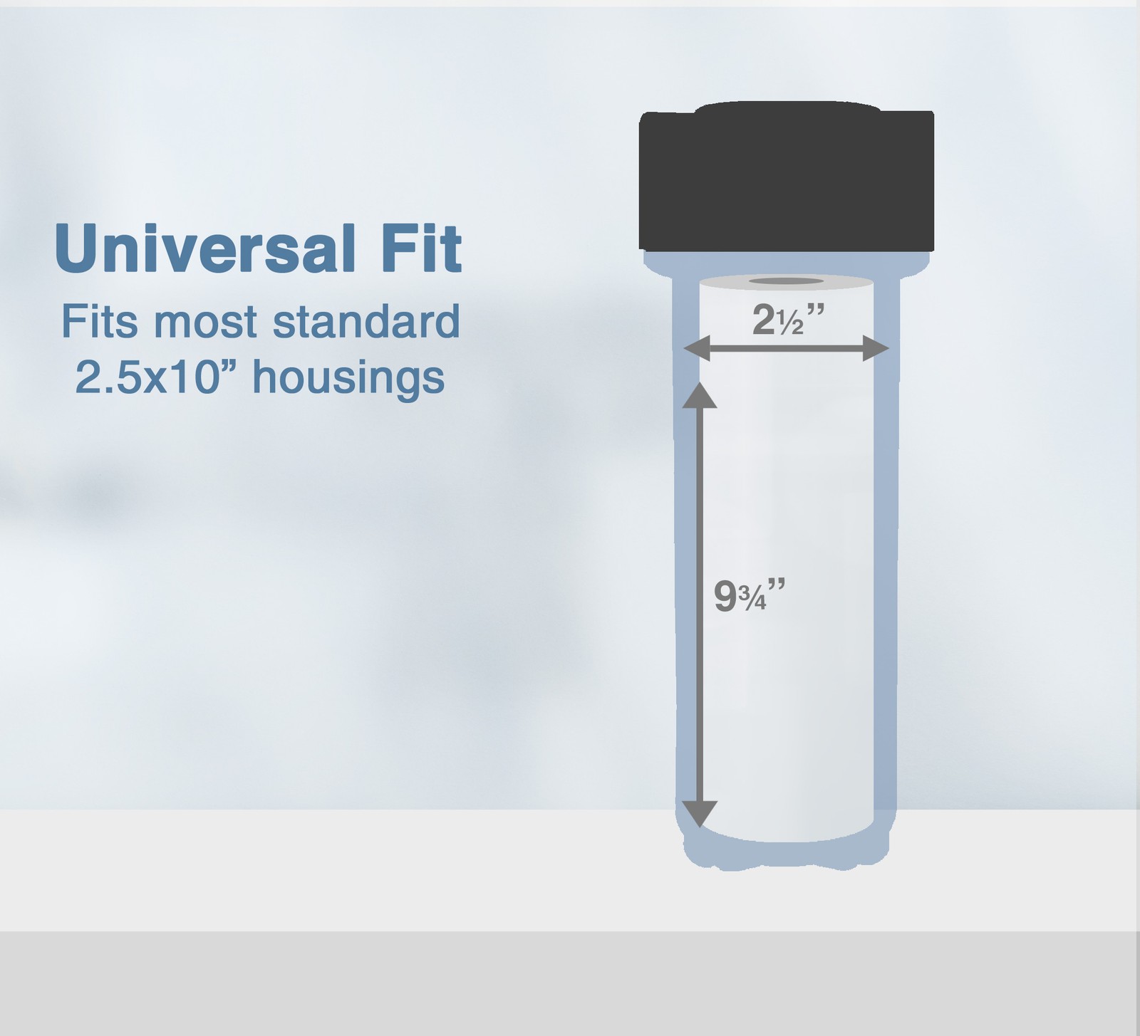 Sediment Melt Blown Water Filter Cartridge Standard 2.5×10″ 20 Micron 50 Pack