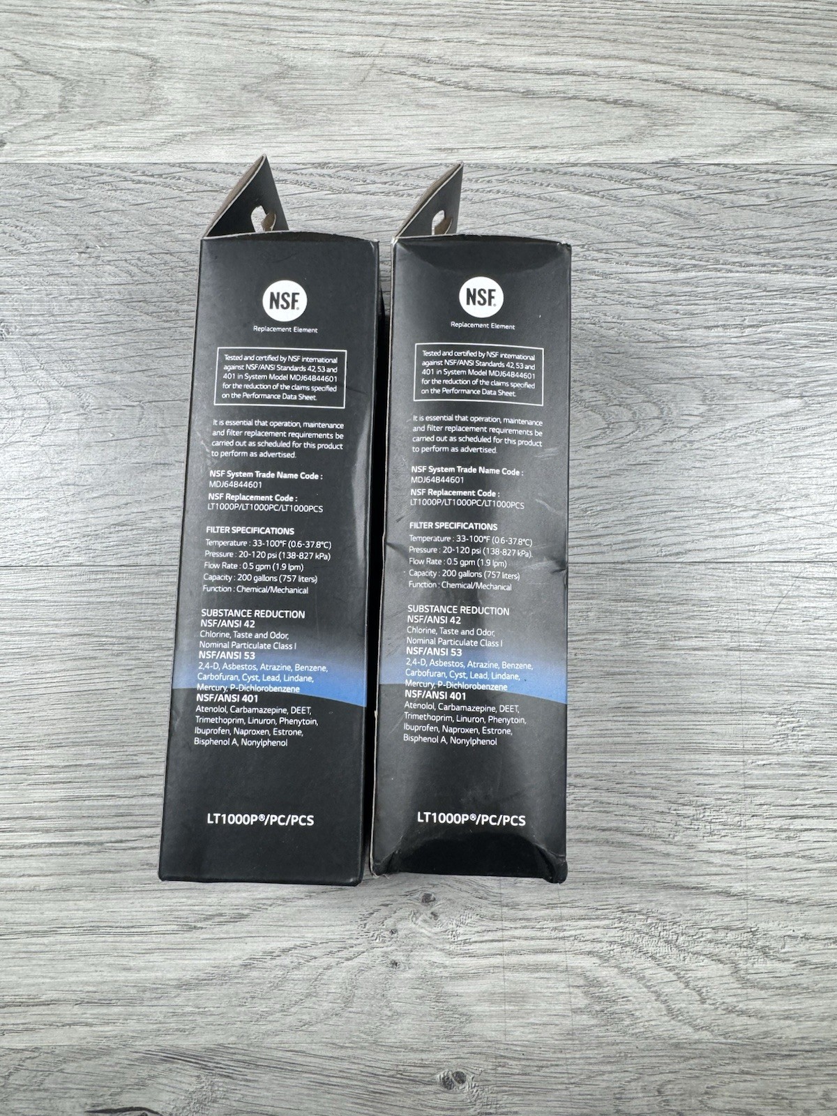 Genuine LG Water Filter Replacement Cartridge LT1000P New/Sealed Lot Of 2