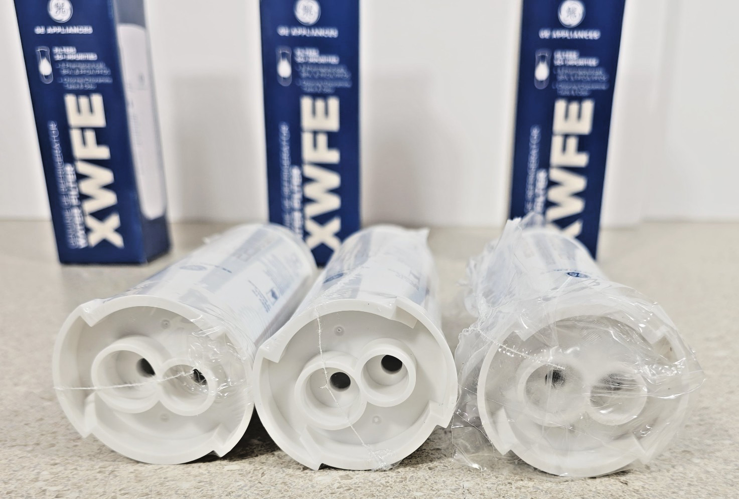 Lot Of 3 OEM GE XWFE Refrigerator Water Filter **NO RFID Chip** 2 Factory Sealed