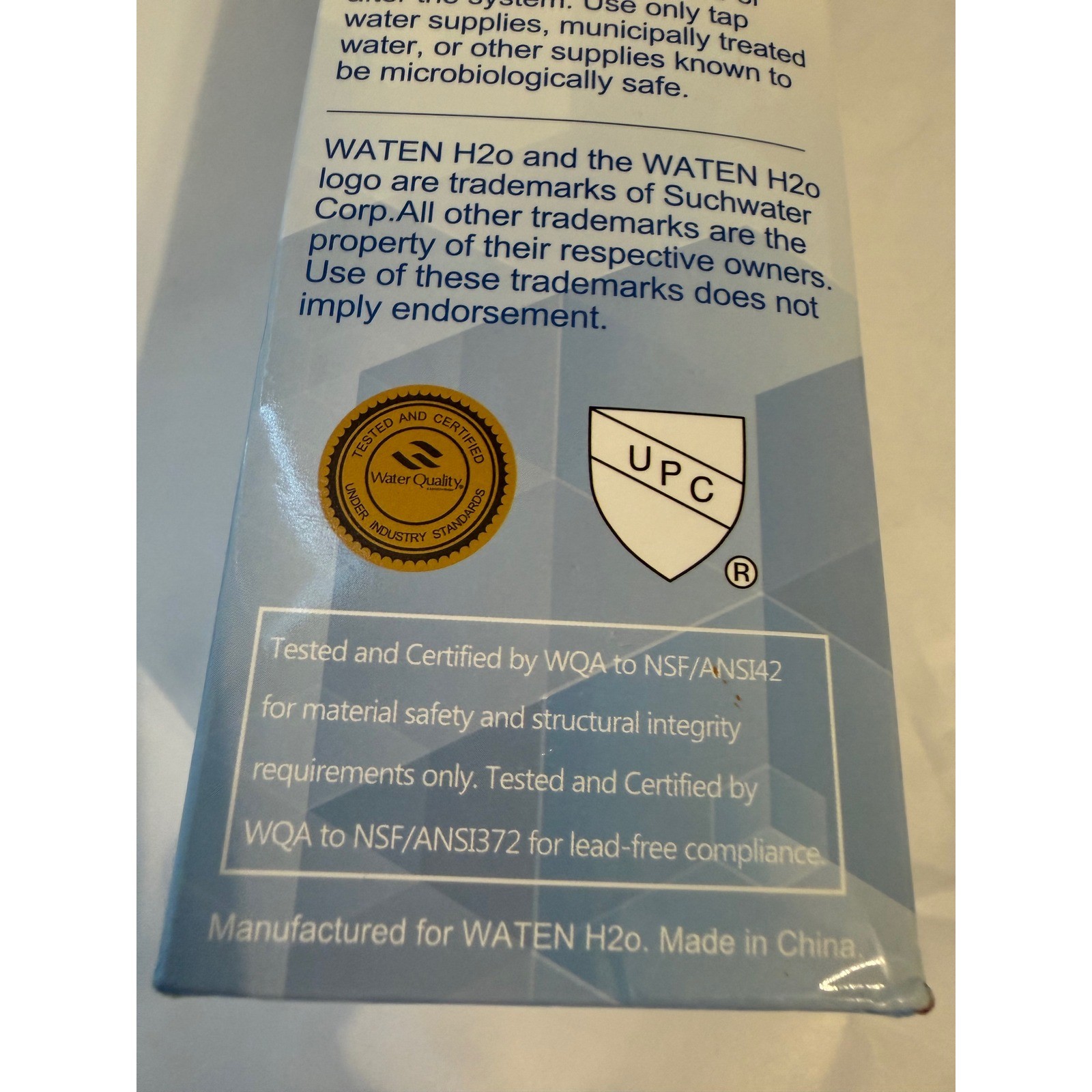 Waten H2o WF3CB Refrigerator Water Filter Replacement 469999 Frigidaire Kenmore