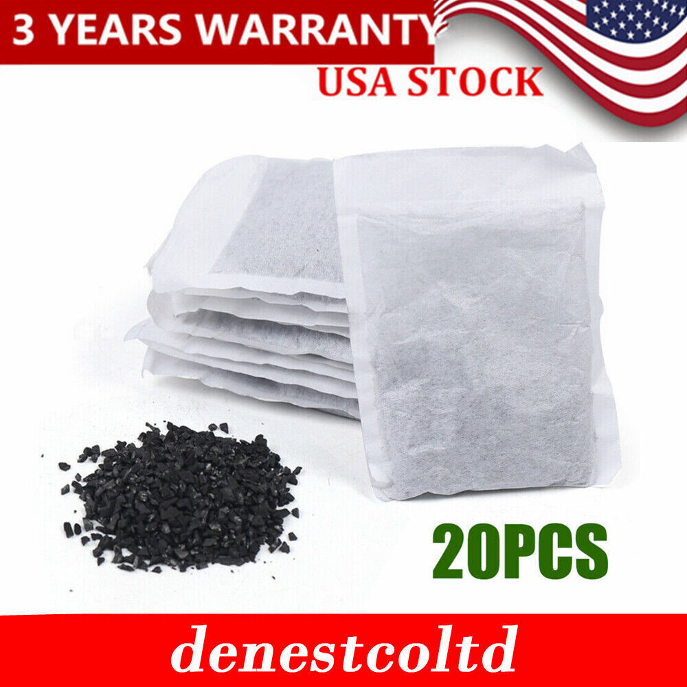 20 Packs Activated Carbon Charcoal Filters For Water Distiller Hygiene US
