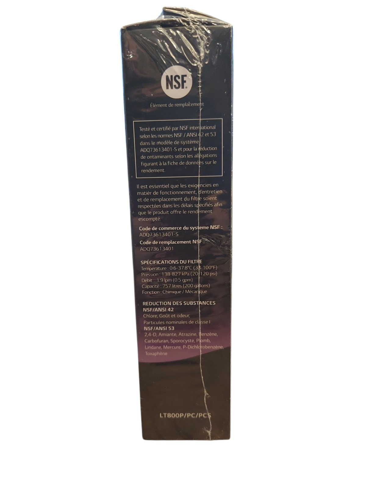 LG LT600P Refrigerator Water Filter – White