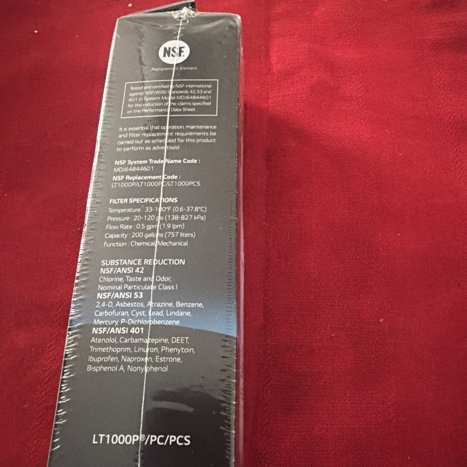 LG LT1000P Water Filter Replacement Cartridge LT1000/PC/PCS
