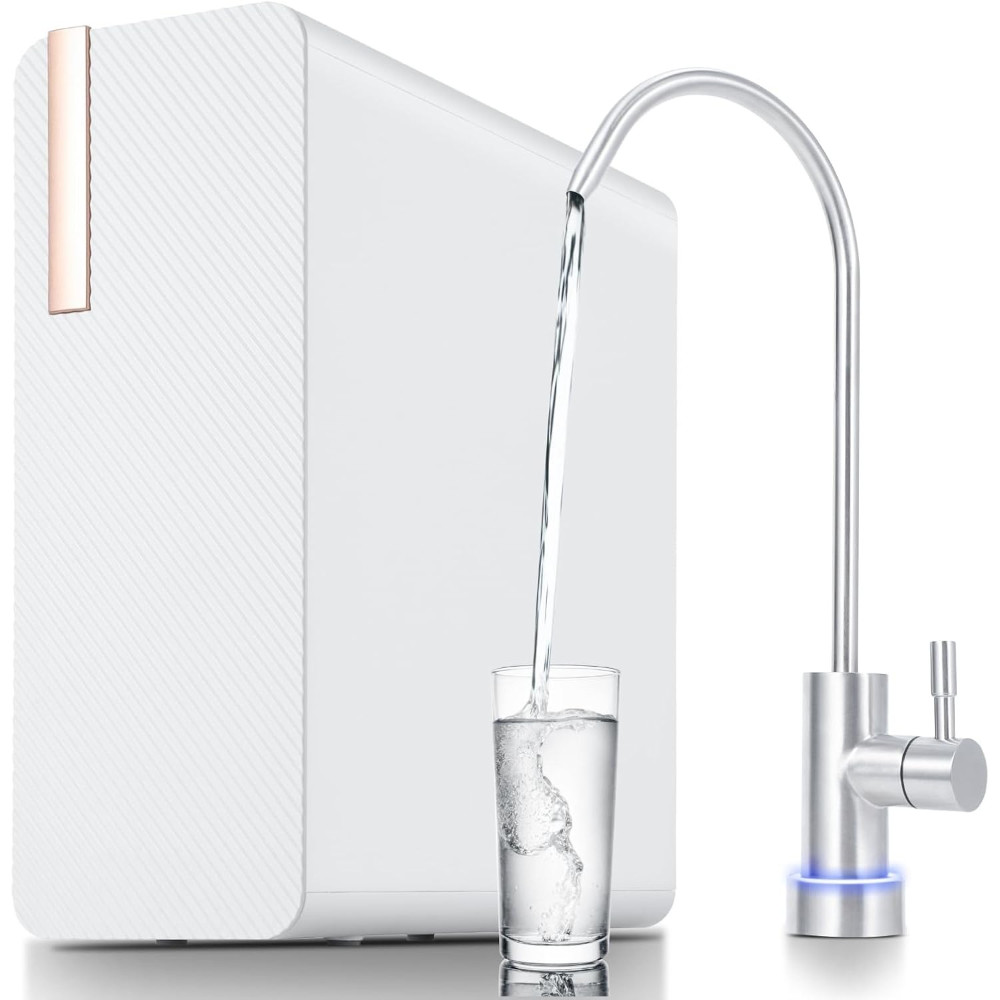 600 GPD Tankless RO System – Under-Sink Water Filter with Smart Faucet, 7-Stage