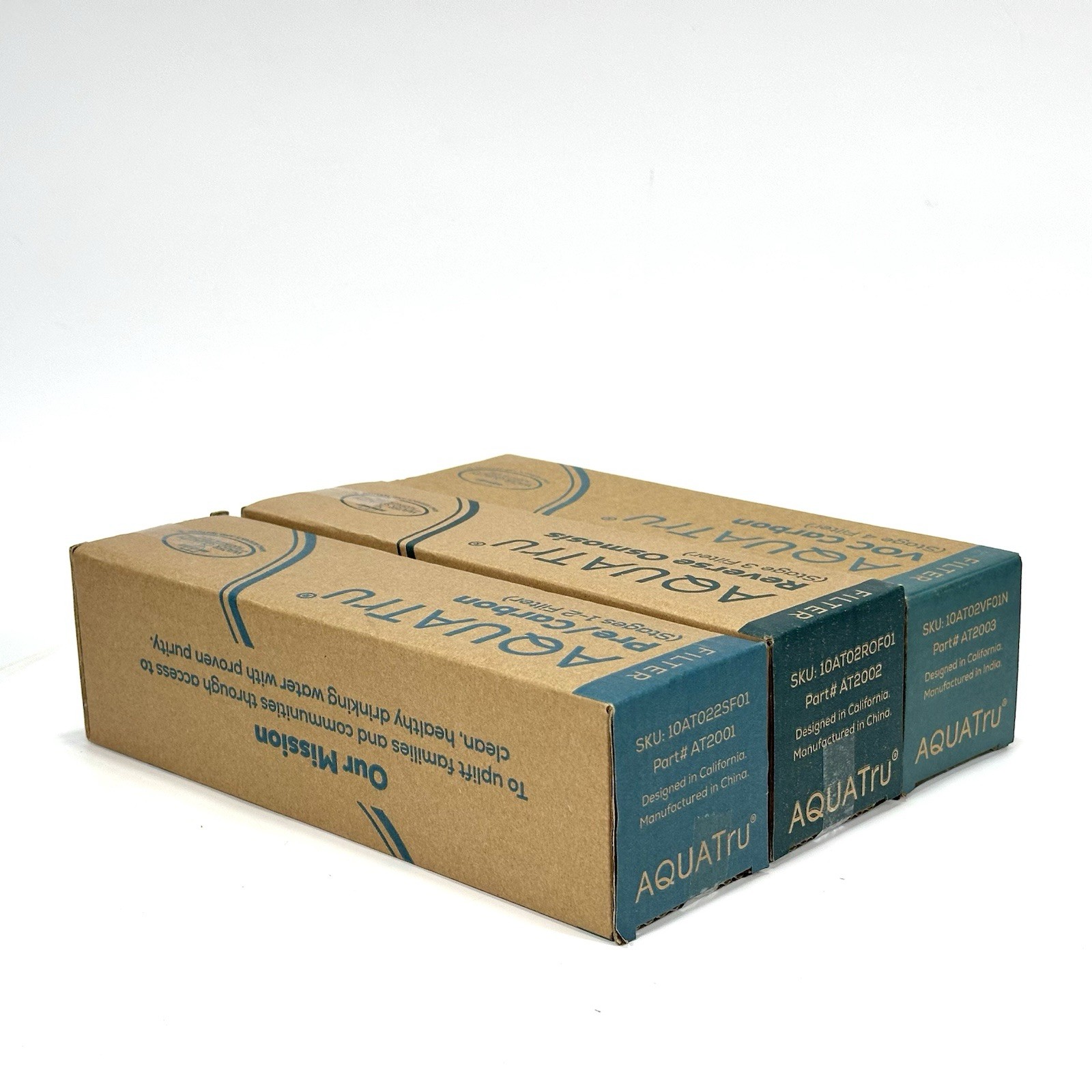 3 PACK – Aquatru Replacement water Filters Countertop Reverse Osmosis stages 1-4