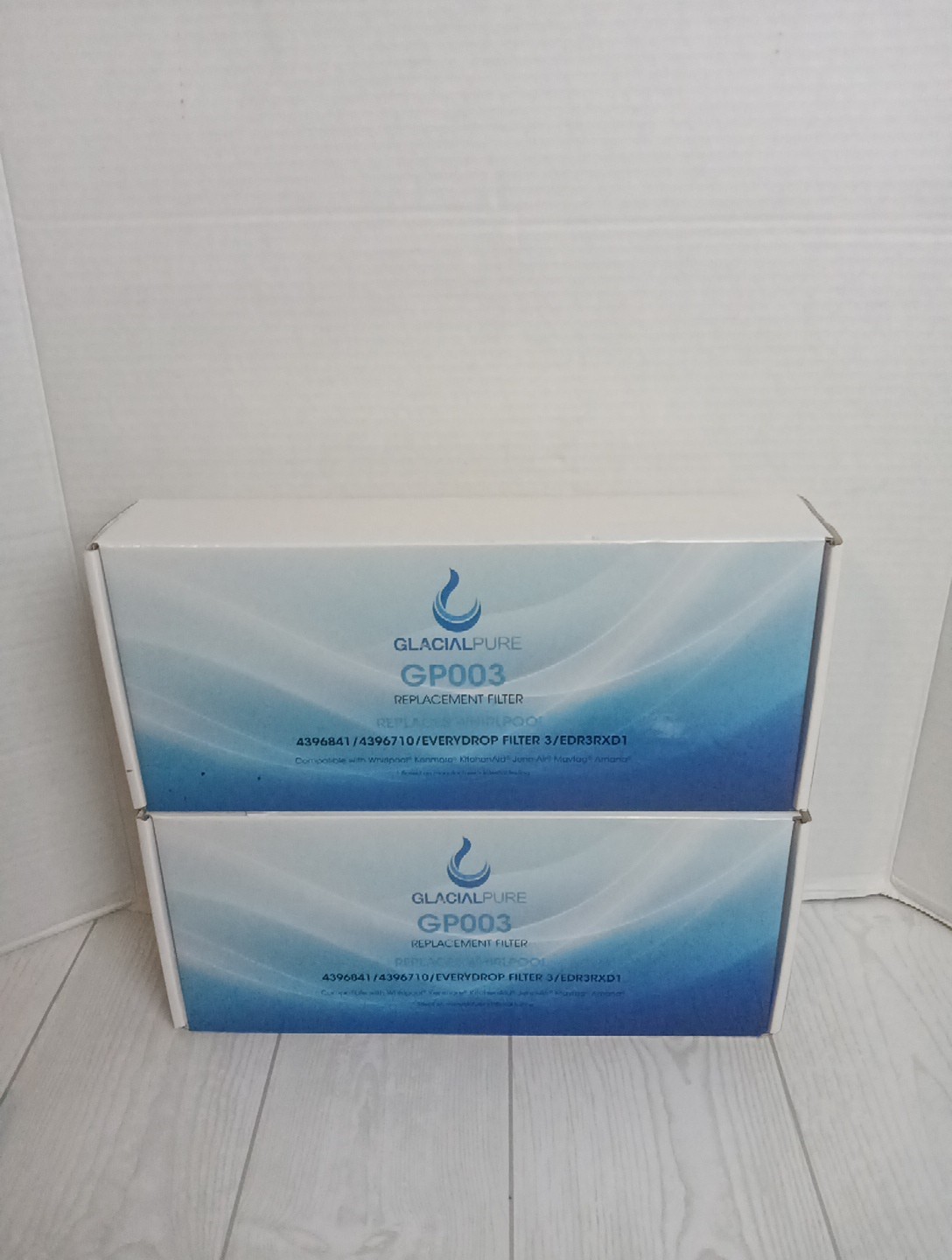 3x New Glacial Pure Replacement Refrigerator Filter Model GP003 4396841/4396710